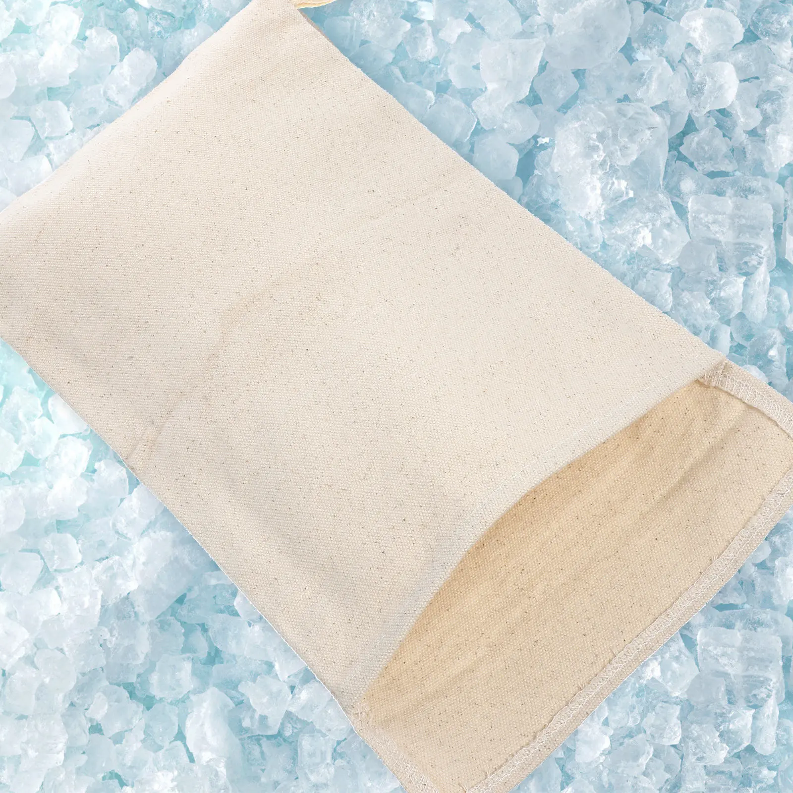 Reusable Canvas Crushed Ice Bag Professional Bar Ice Crushing Bag for Mojitos Moscow Mules Bartender Supplies