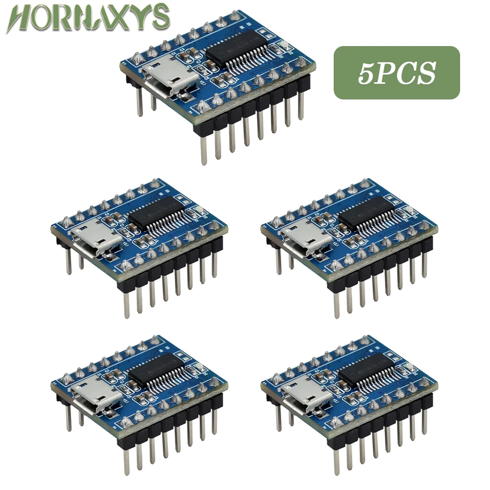 1-10pcs JQ6500 Voice Sound Board Module USB DIP16 TTL UART MP3 Breakout Replace One to 5 Way MP3 Voice 3.2-5V 20mA