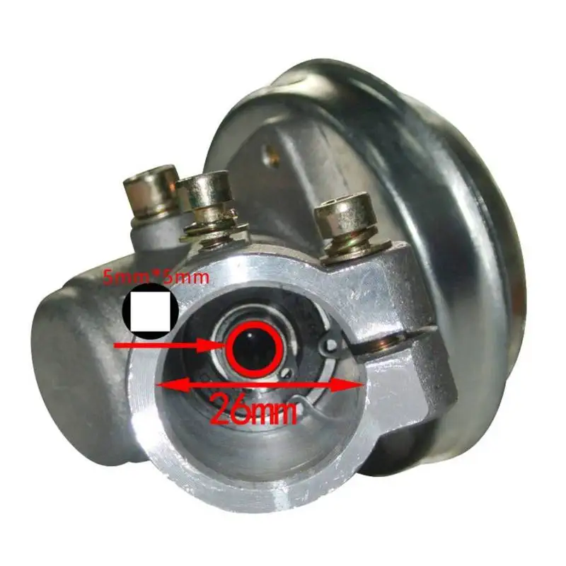 Gearbox Assembly Brush Cutter Trimmer Replace 26mm Diam Square Rod Gearhead Gearbox Plate High Quality Tool Parts