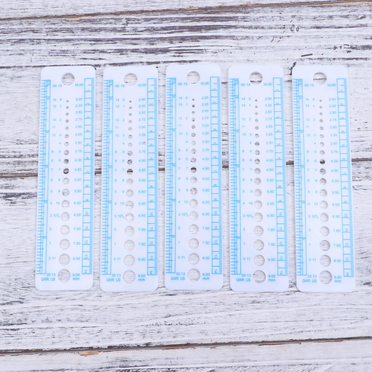 10 Pcs Measuring Ruler Knitted Straight Quilting Multifunction Cartoon Plastic Durable Precision Scale Home Office School Craft