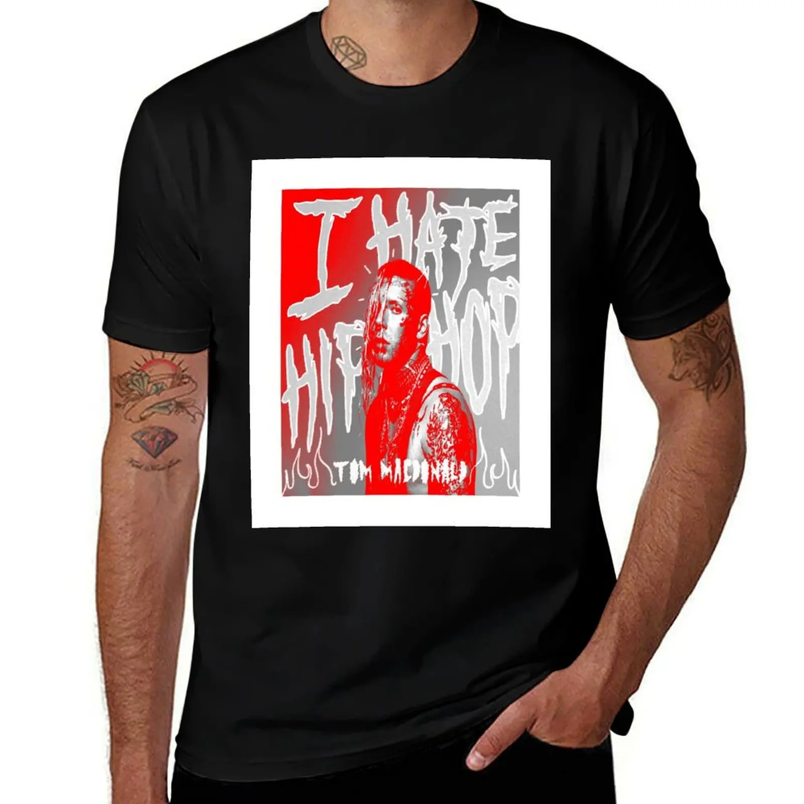 I hate hiphop - Tom Macdonald Track Art T-Shirt Trend Art Print T-Shirt