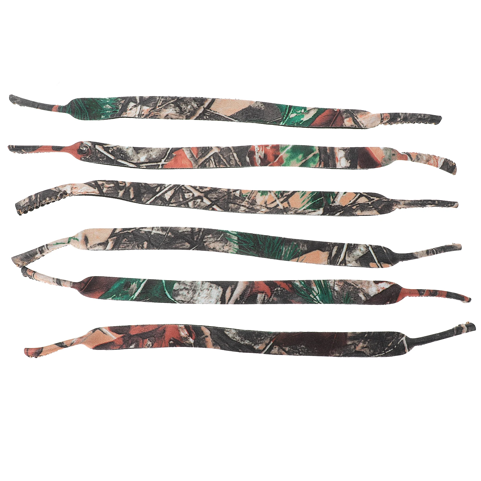 

6pcs Anti-slip Glasses Strap Neoprene Sports Adjustable Floating Eyewear Retainer Sunglasses Cord Child Size Jungle Color