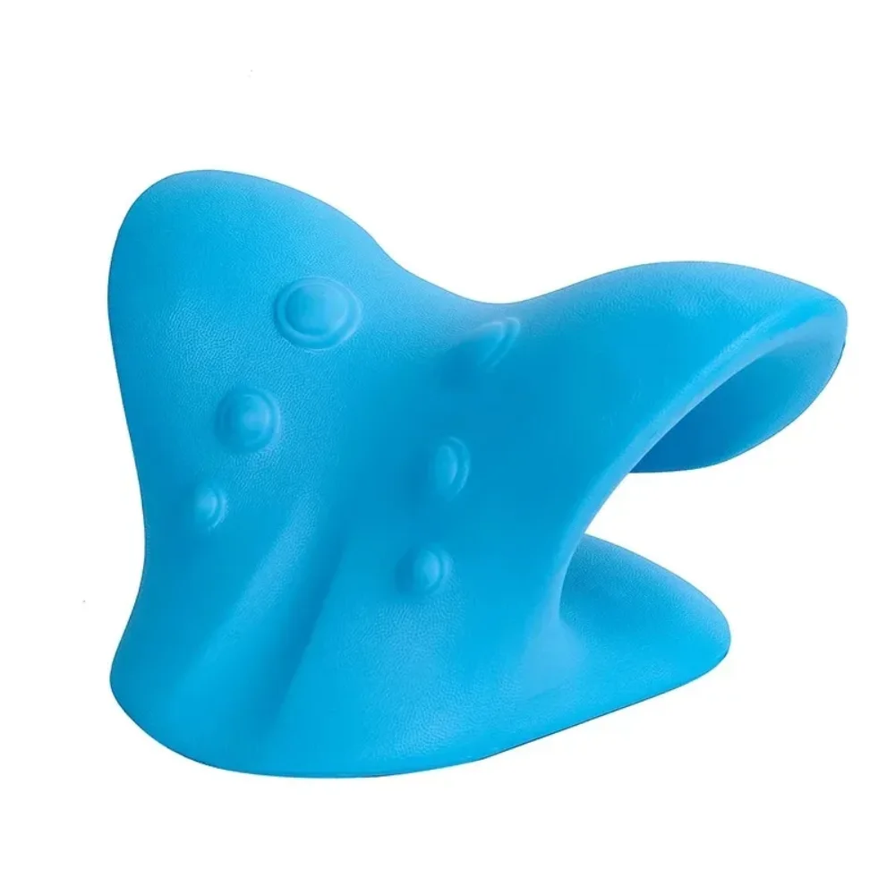 New Hot Pillow Neck Shoulder Stretcher Chiropractic Cervical Traction Device Head Back Relaxer for Pain Relief Body Massager