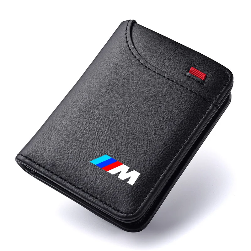 Car Men's Leather Wallet motor vehicles Card Ticket Storage Bag For BMW E46 E90 E60 F10 E39 F30 E36 F20 E91 E30 G30 E53 F31 G20