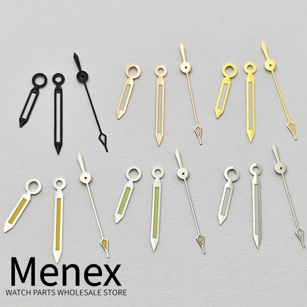 Menex Sword-Shaped Luminous Watch Hands Multi-Color Compatible with NH34 NH35 ETA2824 2836 Miyota82 DG Mechanical Watch Mod Repl