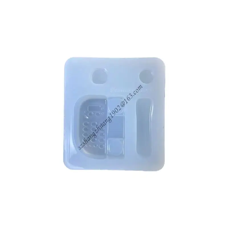 

Q6RB Reusable Silicone Telephone Mold For Crafting Resin Jewelry Soap Easy Release Handmade Art Projects
