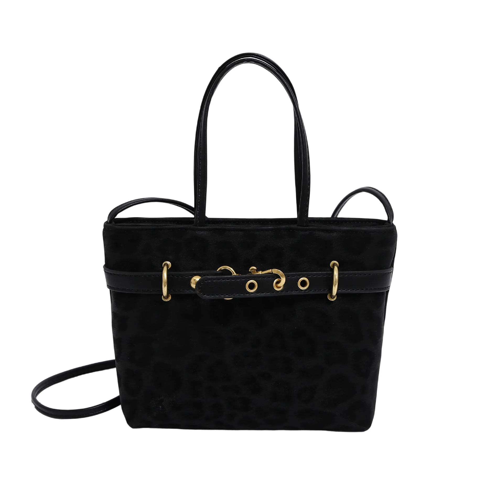 가을 한국 스타일 레오파드 언더암 백 여성용 빈티지 출퇴근용 토트백, 캐주얼 패션 크로스바디 백 ​