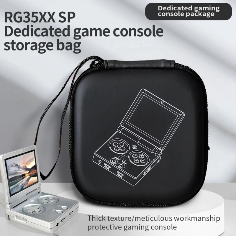 Handheld Game Console Storage Case Travel Carry Bag for RG35XXSP Lightweight and Spacious Organiser Container Box