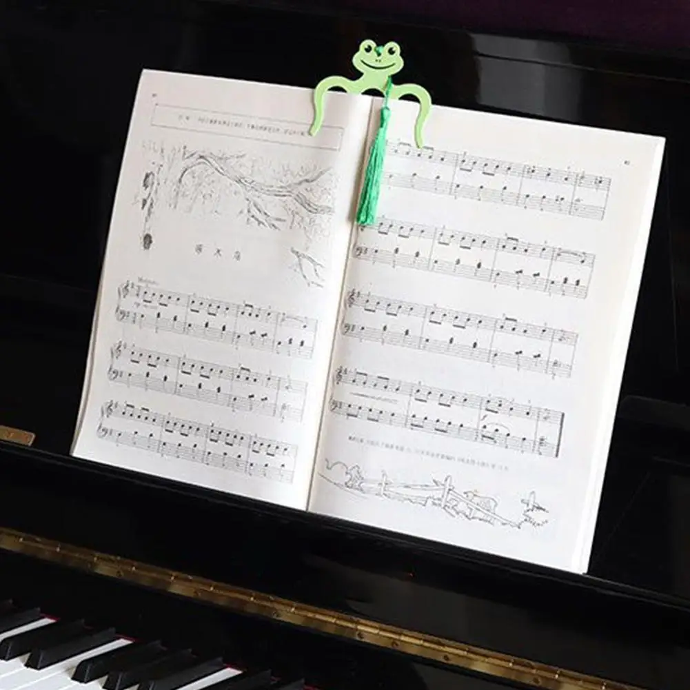 Creatief M Bookmark Metal Piano Score Grootboek Multifunctioneel Universeel Boek Map Vast Muziekalbum Map Briefpapier