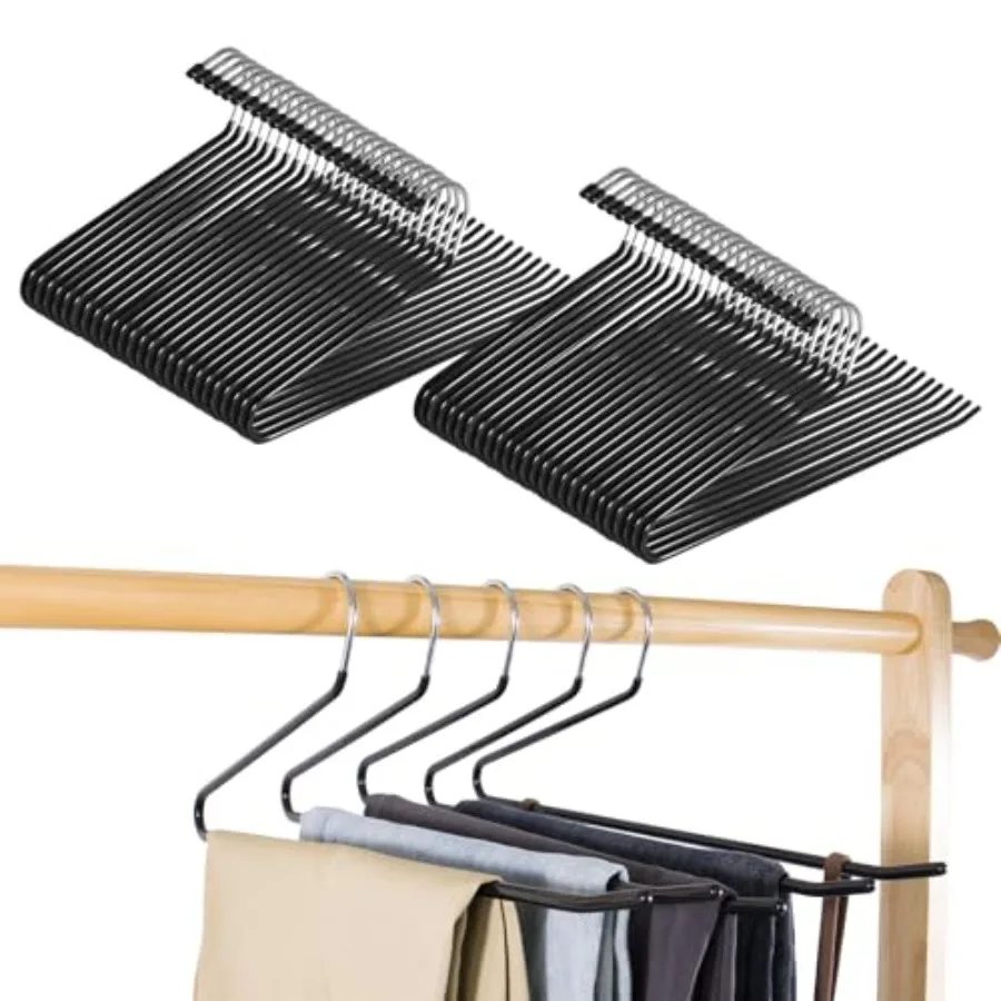 

Вешалки для брюк, вешалки для одежды, нескользящие вешалки с открытым концом, металлические вешалки для джинсов, брюк, шарфов