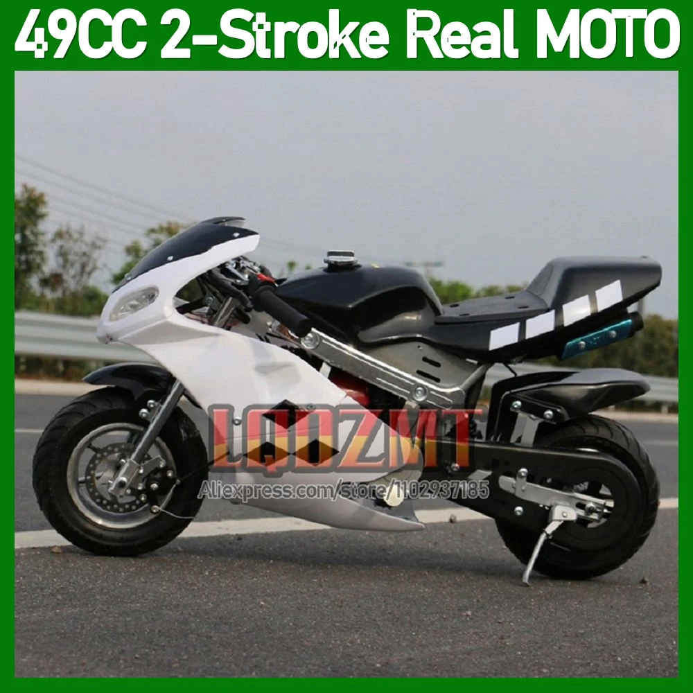 49CC 50CC Mini Off-road Vehicle Apollo Mountain Pocket Bike Small Motorcycle 2 Stroke Sports Gasoline Kart Kid Racing Motorbike