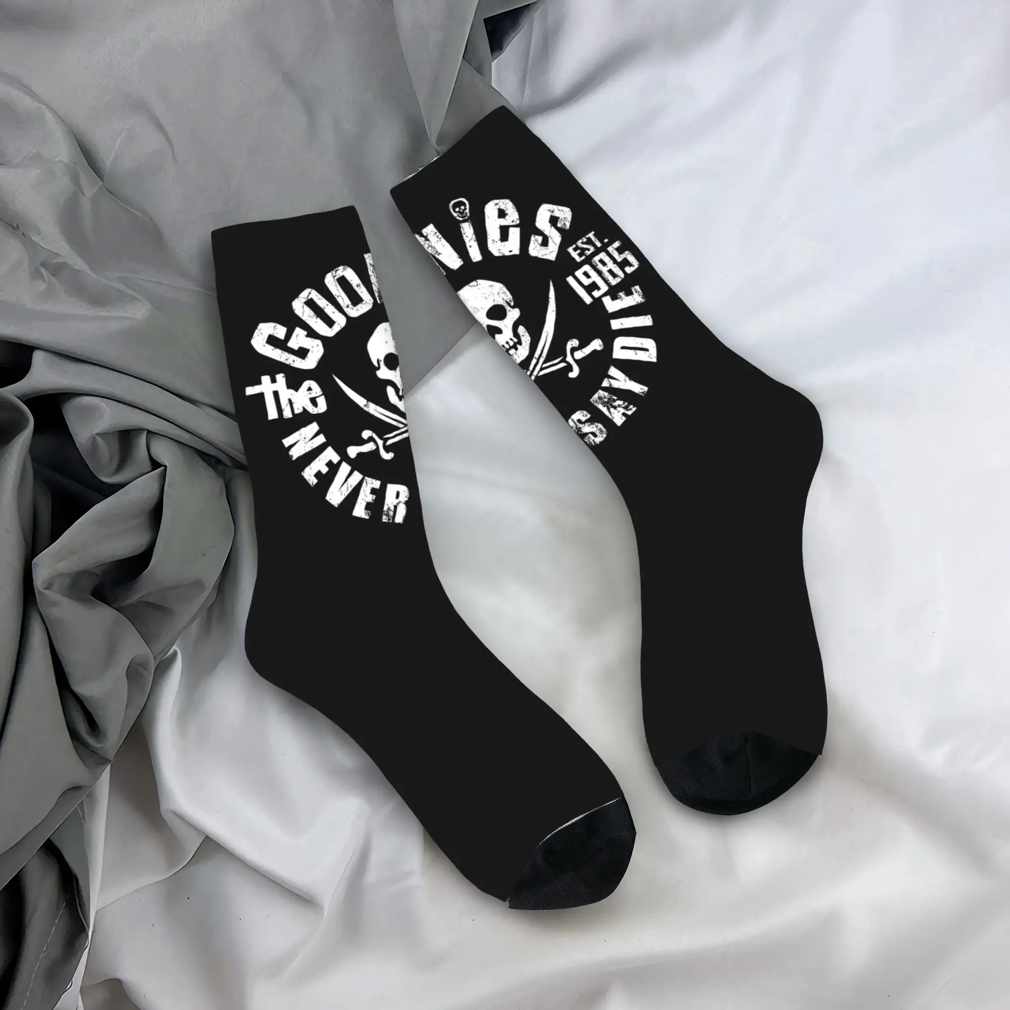 

Custom Fashion Retro Goonies Socks Women Men Warm 3D Print Gothic Skull Basketball Sports Socks