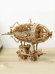 3D Wooden Puzzle Airship Model kits for Adults Model Building Kit Brain Teaser for Adults to Build Hand Craft Mechanical