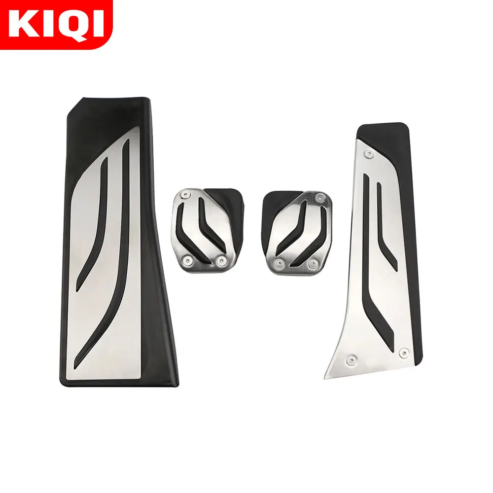Car Pedals Fit for BMW X3 F25 2011 - 2017 X4 F26 2014 - 2017 LHD Fuel Gas Brake Clutch Foot Rest Dead Pedal Pad Cover Replace