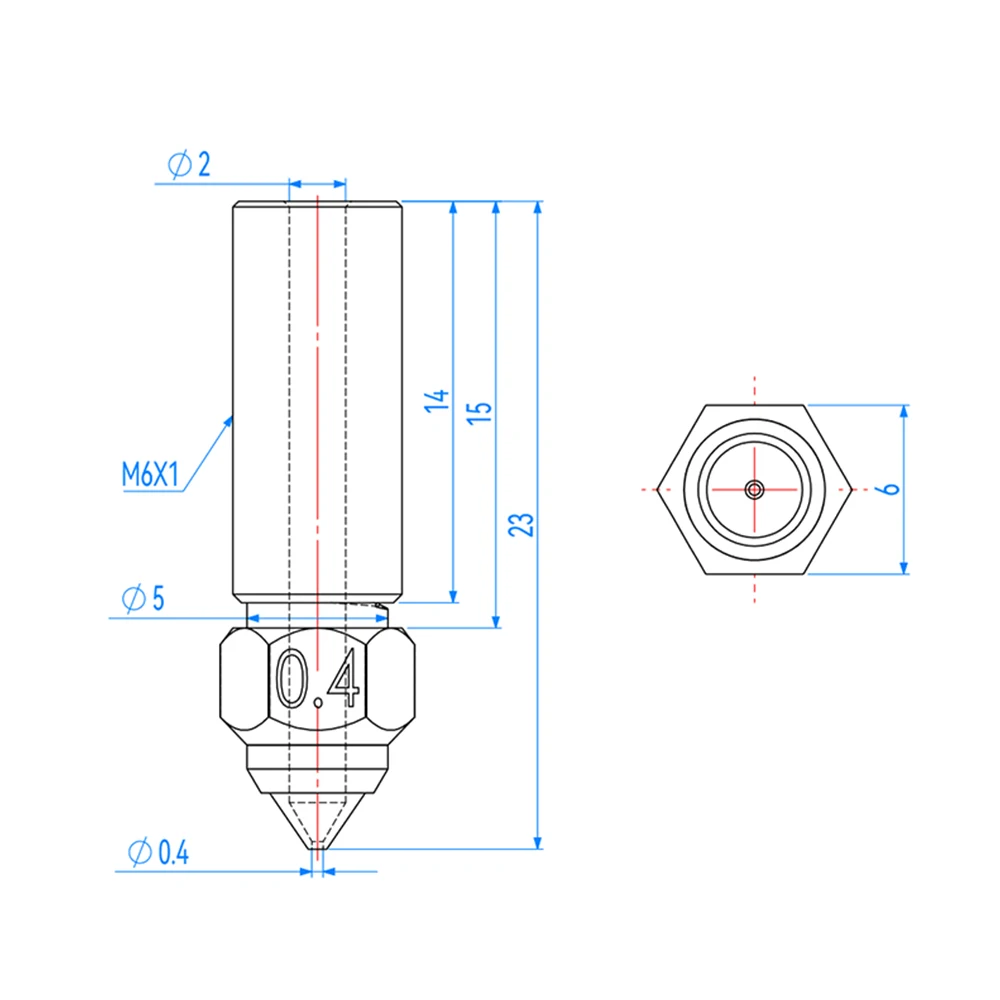 Насадки для Creality Ender 3 V3 KE/K1/K1 Max/CR-M4, высококачественная латунная медная насадка из закаленной стали, биметаллическая насадка для вулкана