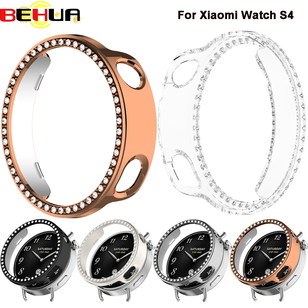 Защитный чехол BEHUA для Xiaomi Watch S4, 41 мм, умные часы, жесткий корпус из ПК, противоударный защитный чехол, аксессуары