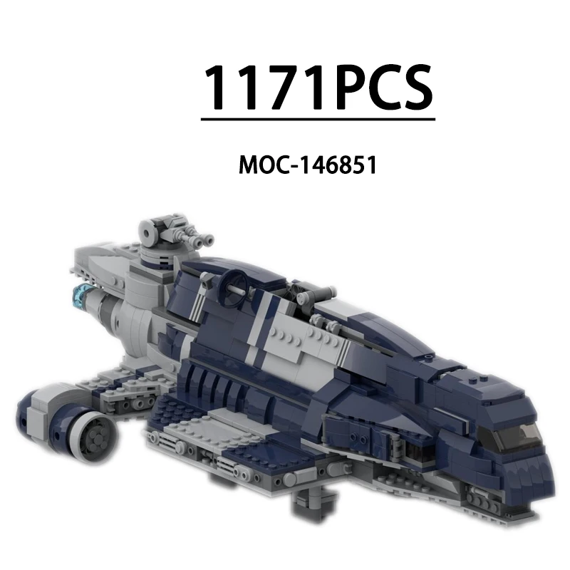 

Building Blocks MOC-146851 Frigate Transport Vehicle Cruiser Building Block Model 1171 Pieces Birthday Gift Christmas Gift