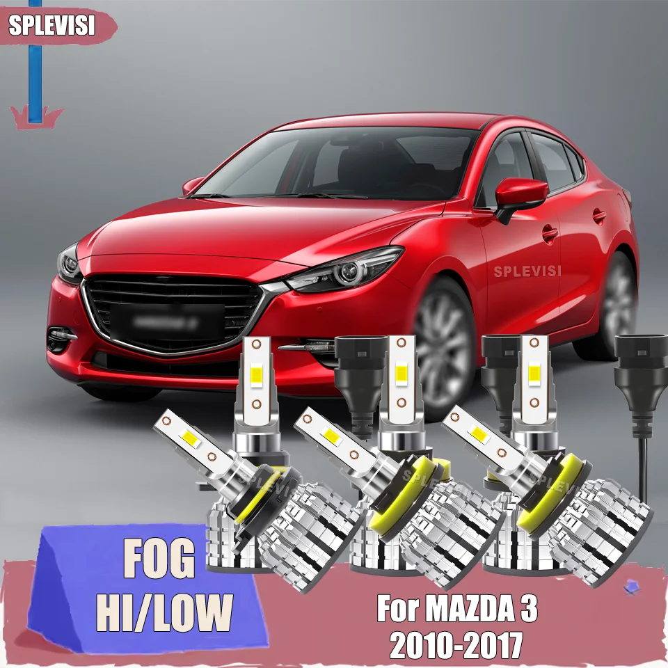 

24000LM/Pair 9005 H11 H11 12V Car LED Headlight Foglamp Bulbs Cost-Efficient For MAZDA 3 2010 2011 2012 2013 2014 2015 2016 2017