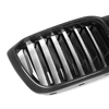 リアルドライカーボンファイバーレーシンググリル BMW G01 G02 LCI 2022-IN シングルスラットフロントバンパー腎臓フードグリル 5