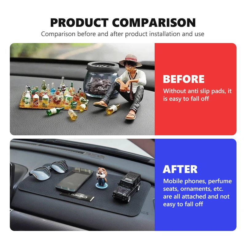 Car Anti-Slip Mat Auto Phone Key Holder Non Slip Storage Pad For Chery Tiggo 3 4 5 7 Pro 8Pro Max A1 A3 A5 PHEV C-DM 9‌ E