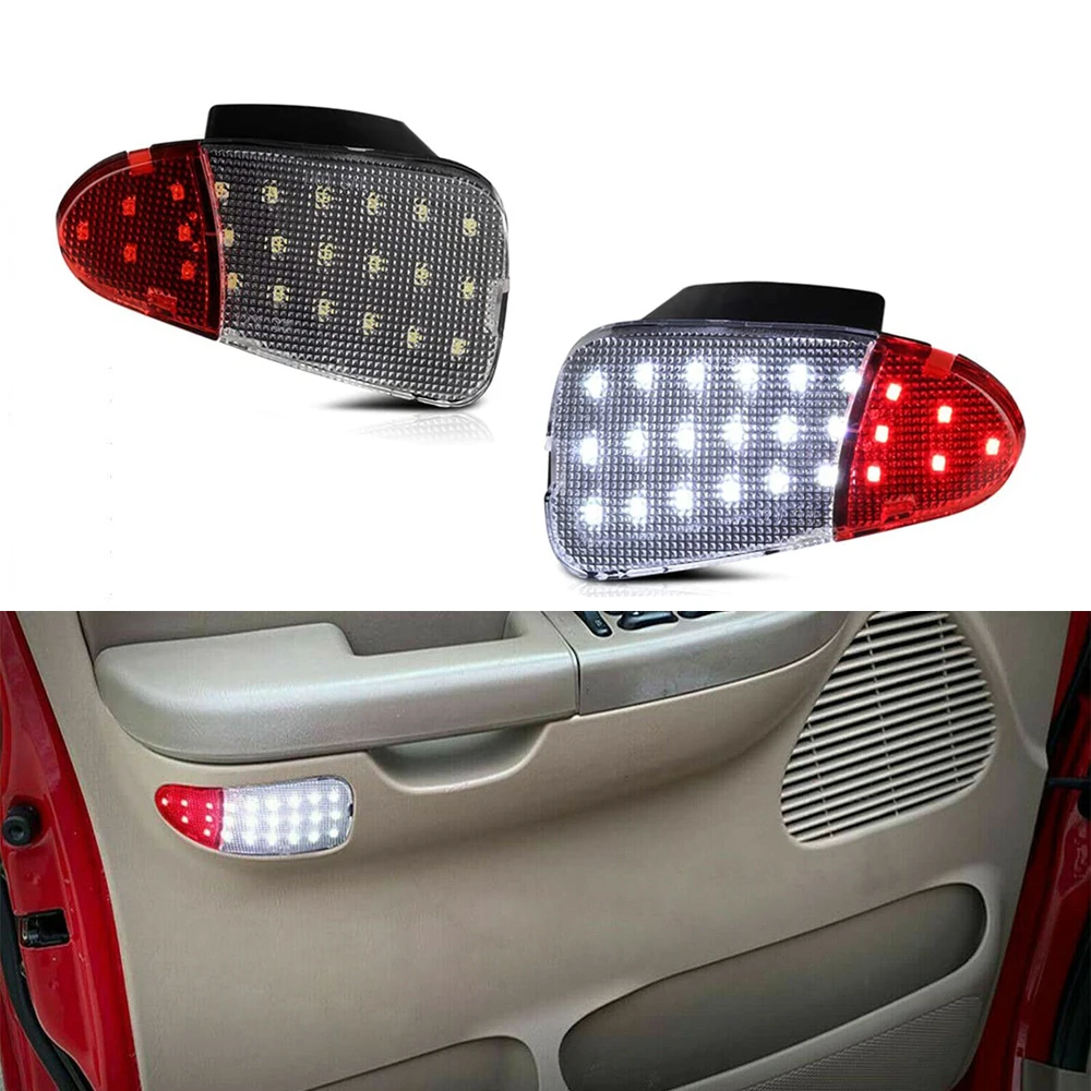 Panel Interior de puerta de coche, accesorios de lámparas de luz LED de 12V, para Ford F-150, Pickup, F-250, 1997-2003, par