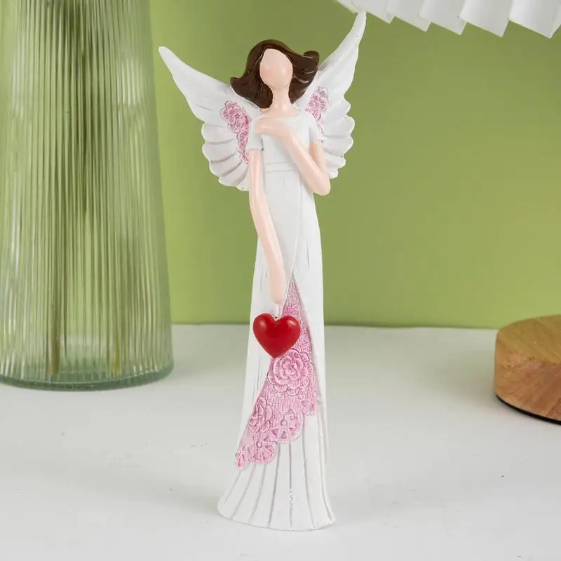 Angel Figurines Desktop Angel Ornaments Angel Figurines For Bookshelf Bedroom Living Room TV Stand Decorations