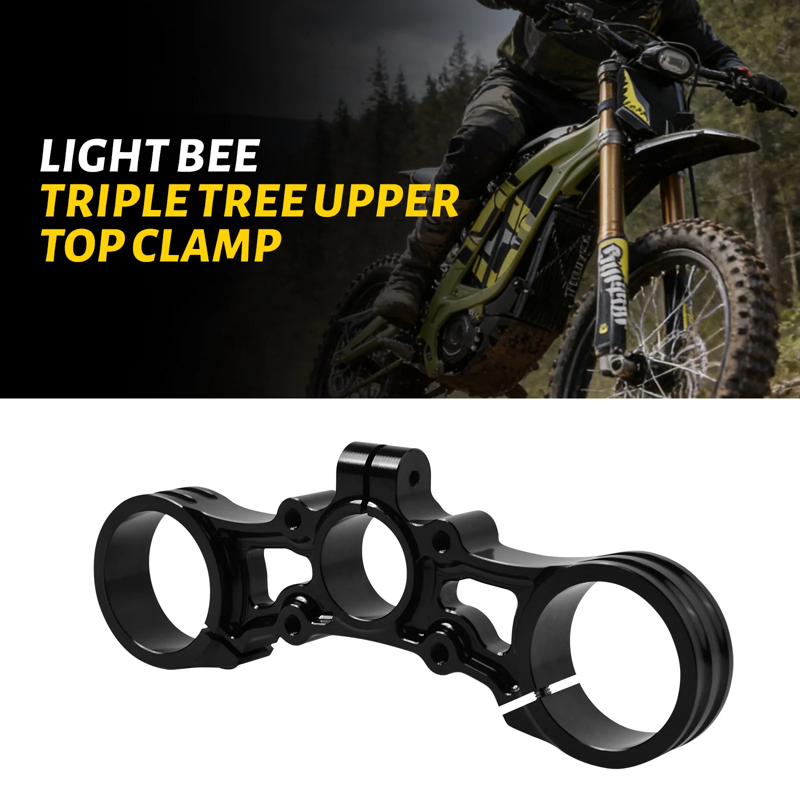 

CNC Aluminum Upper Triple Clamp Top Link Plate Bracket for Surron Light Bee X S Electric Dirt Bike LBX Motorcycle Accessories