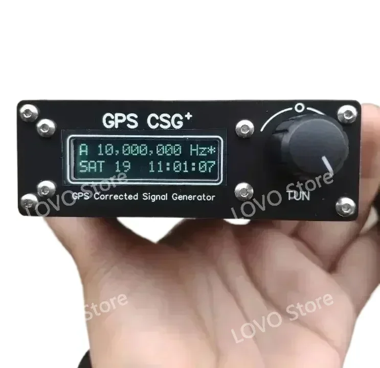 GPS CSG+ V3 GPS Disciplined Oscillator GPSDO GPS Corrected Signal Generator 10KHz-220MHz Dual-Channel output For Audio