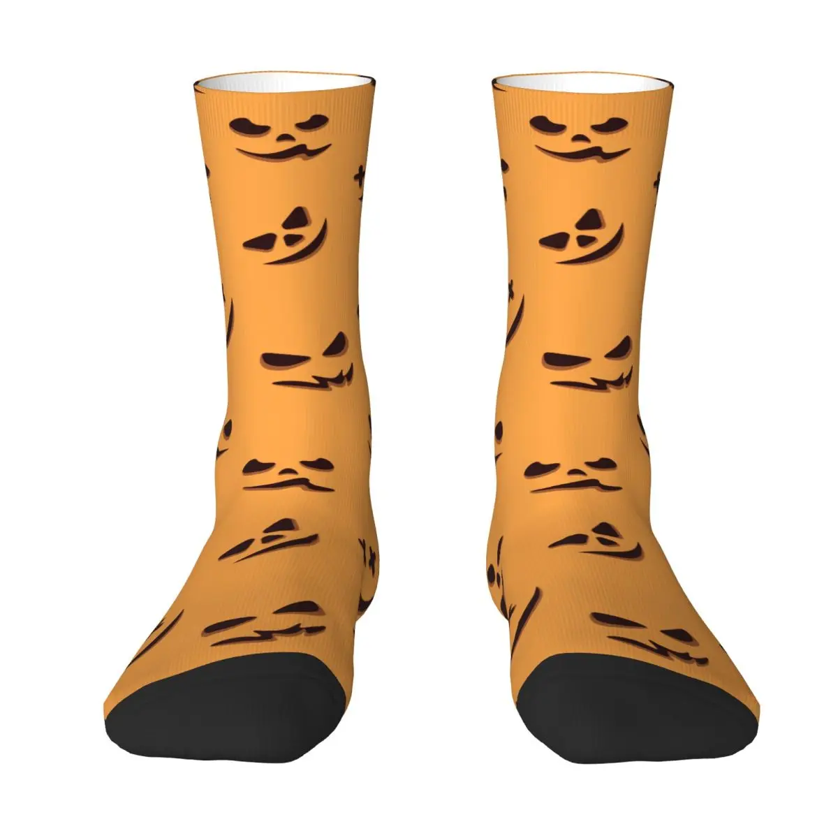 Halloween Pumpkin Socks Autumn Cartoon Funny Stockings Korean Couple Soft Breathable Socks Design Running Sports Anti-Slip Socks