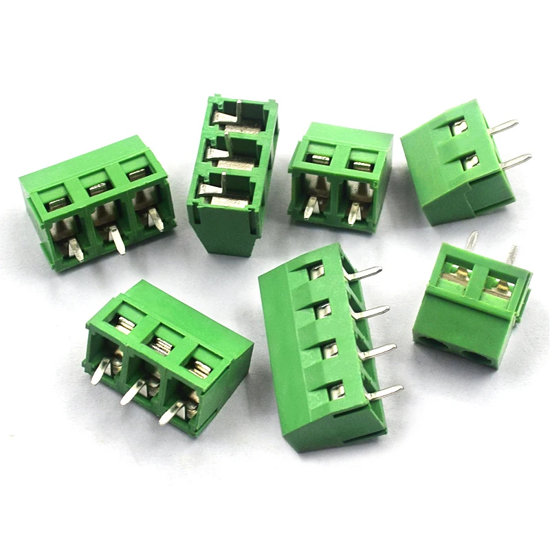 

5pcs KF127 5.00MM 2P 3P 4P Terminal post KF127 2P 3P spacing 5.0MM can be spliced ​​screw type 300V / 10A