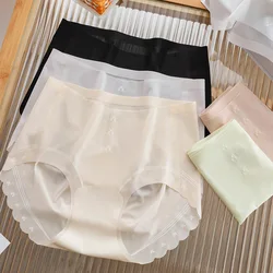 SP&CITY Mid Waist Super Thin Seamless Women's Underpants Quick Drying Summer Breathable Sexy Briefs Ice Silk Traceless Panties