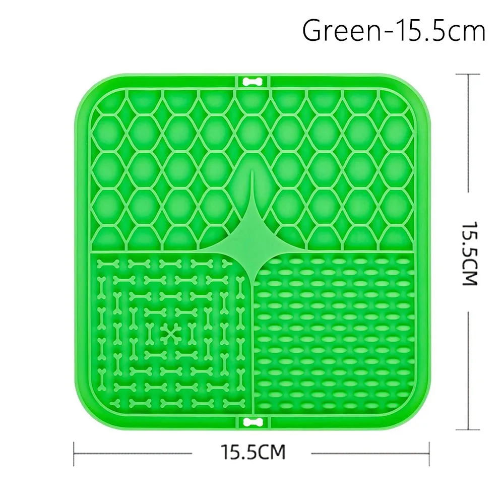 

1Pcs New Silicone Pet Licking Pad with Suction Cup Anti-Choking Food Plate Slow Food Bowl for Dog Cat