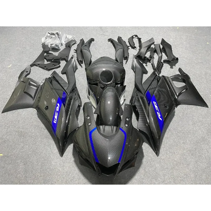 

Motorcycle fairing kit for Yamaha R25 19 2021 22 23 year R3 2019 2020 2021 2022 2023 Fairing blue carbon fiber paint