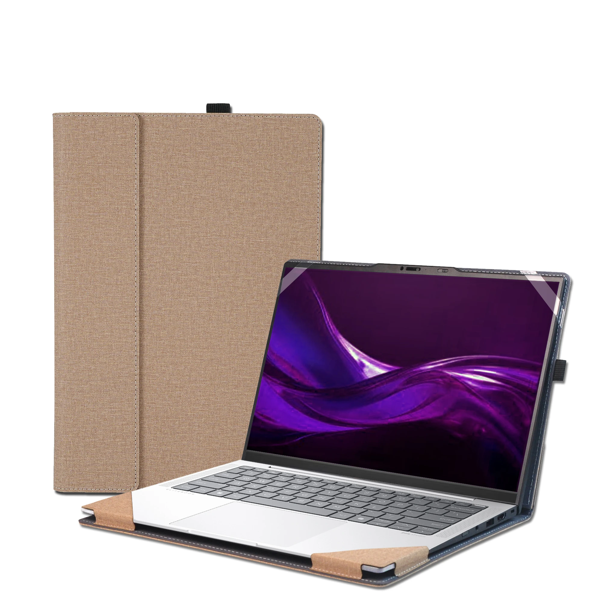Laptop Case Cover for HP Elite x360 EliteBook 1040 14 inch G11 Notebook PC Protective Sleeve bag with Tri-Fold Cooling Stand
