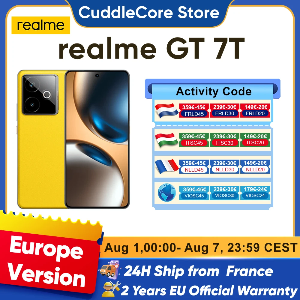 Realme GT 7T Pokémon 5G Smartphone Display 120Hz