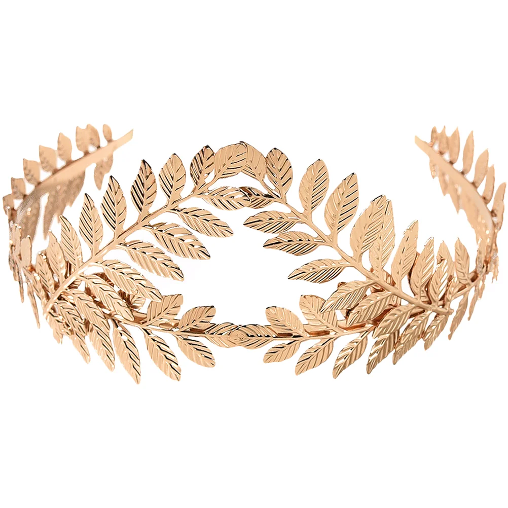 Leaf Headband Prom Roman Wreath Gold Wedding Hair Accessories Attractive Headpiece Alloy