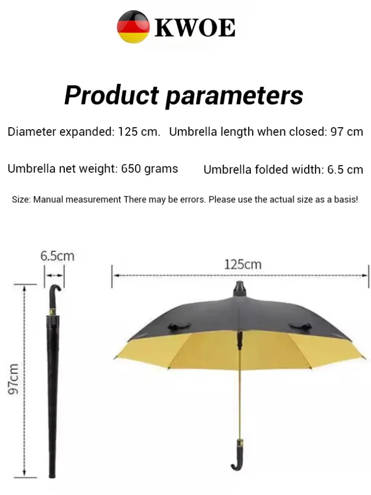 Double-Layer Weather-Proof Umbrella Self-Retractable Extra Large Umbrella With Waterproof Cover