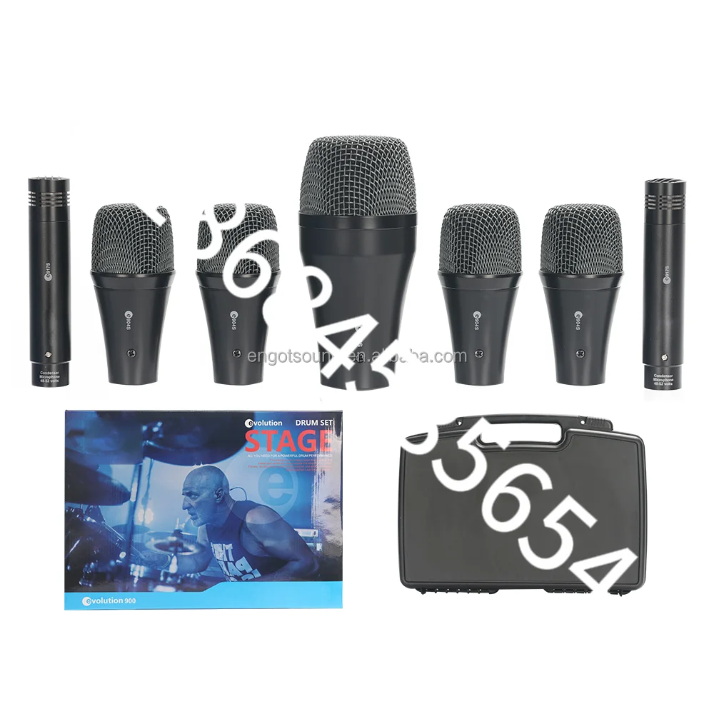 

E900 drum professional high quality studio omnidirectional microphone recording professional with case band live performance