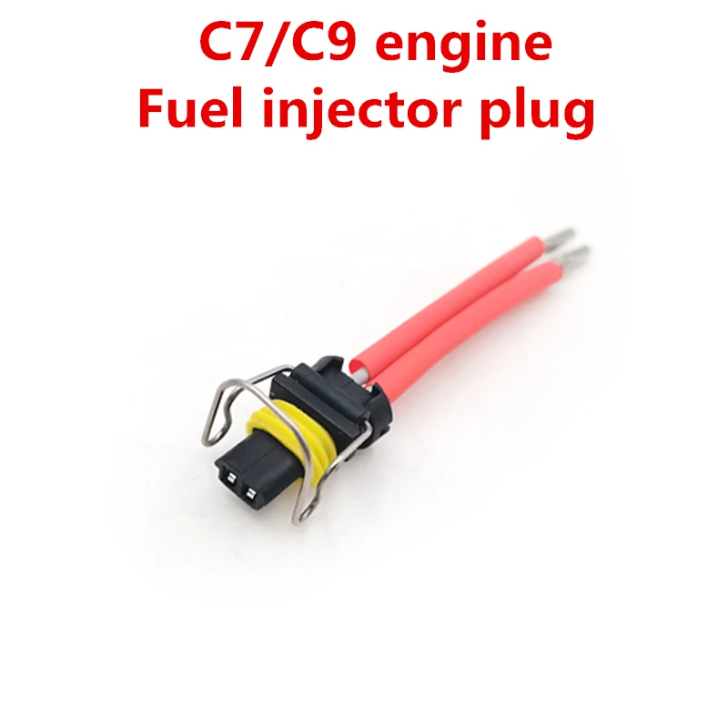 2-pin plug C7/C9 Engine Fuel Injector wirePlug Connector For CAT E320 323 324 325D 329 330D 336D2 Caterpillar Excavator