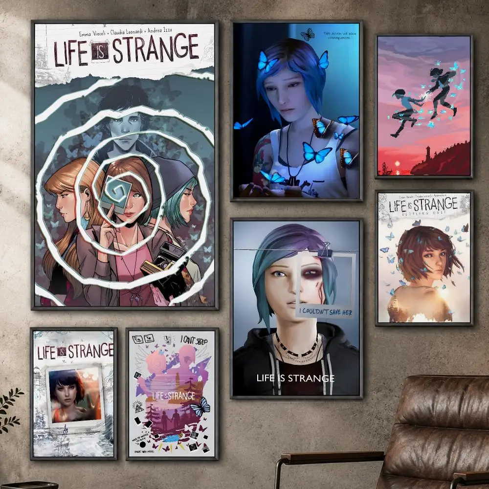 Game Life Is Strange Story Choice Indie Adventure Poster  PP Self Adhesive Home Garage Dorm Bar Wall Decor Aesthetic Retro Gift