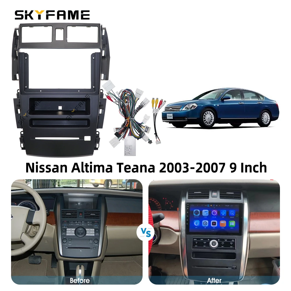 SKYFAME автомобильная рамка, адаптер для фасции Canbus Box, декодер Android радиоприемника, комплект панели для Nissan Teana J31 Cefiro Samsung SM7
