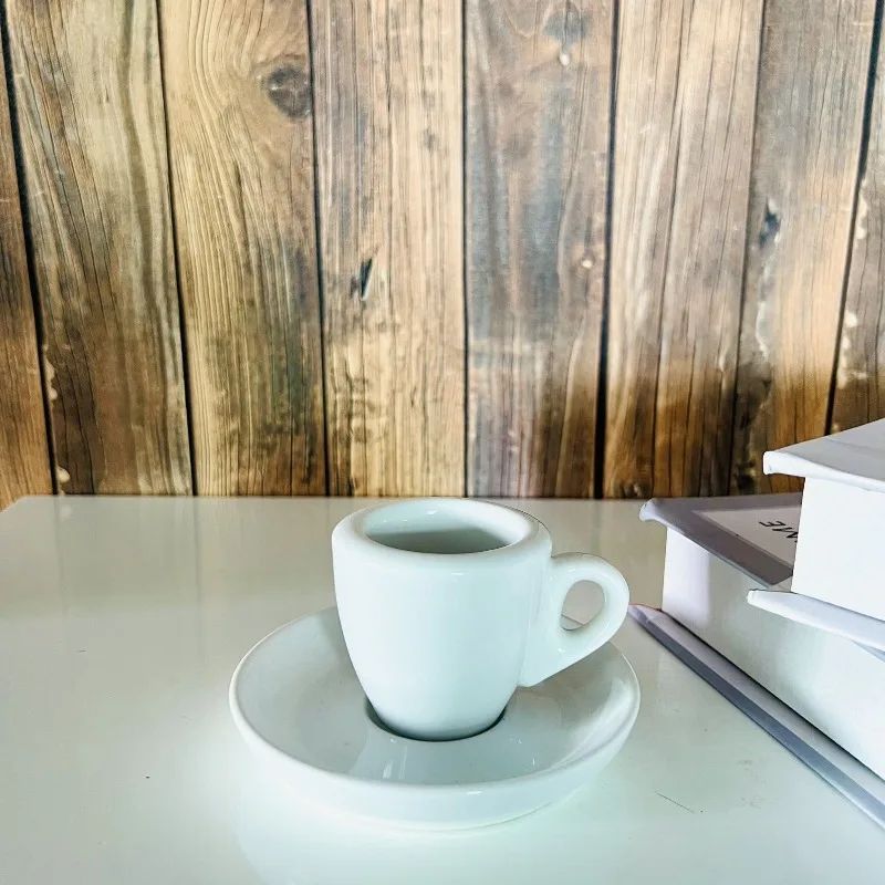 60ml Coffee Cups with Saucer Set 9MM Thick Wall Ceramic Espresso Mugs Coffee Tea Cup Small Milk Mug Home Kitchen Accessories - view 6
