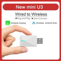BYLITU Mini U3 Wireless carplay Dongle & Android Auto 2-IN-1 Smart Adapter OTA upgrade For Car Wired CP/AA to Wireless CP/AA