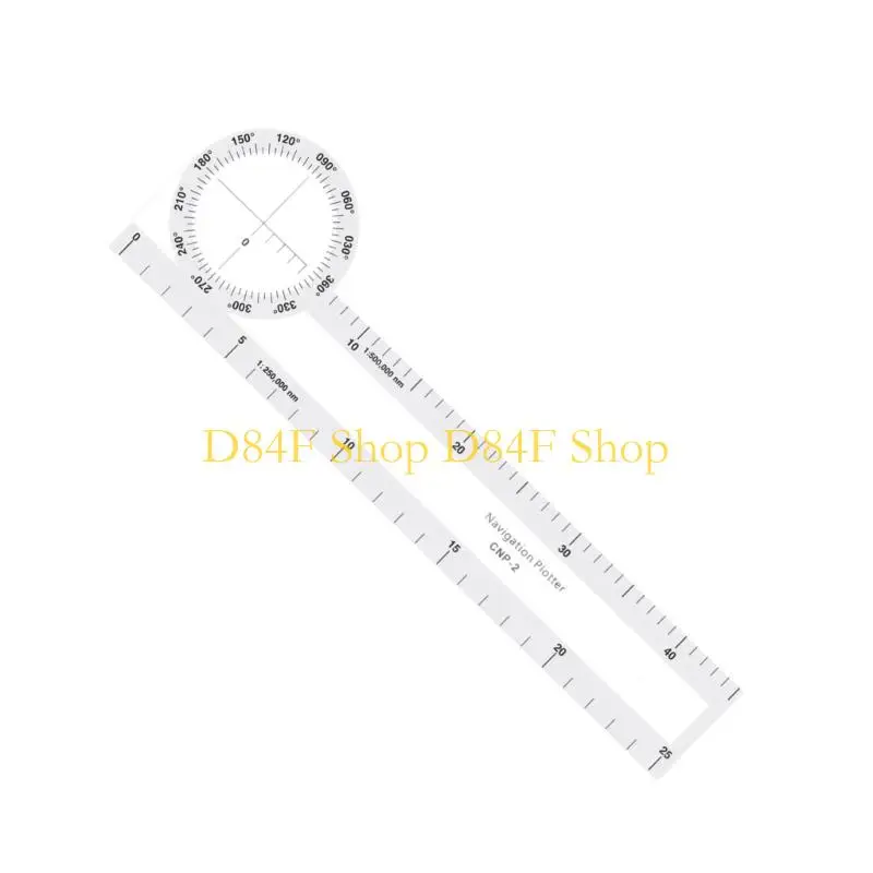 D84F Multifunctional Plotting Scale Ruler For Drawing Navigation And