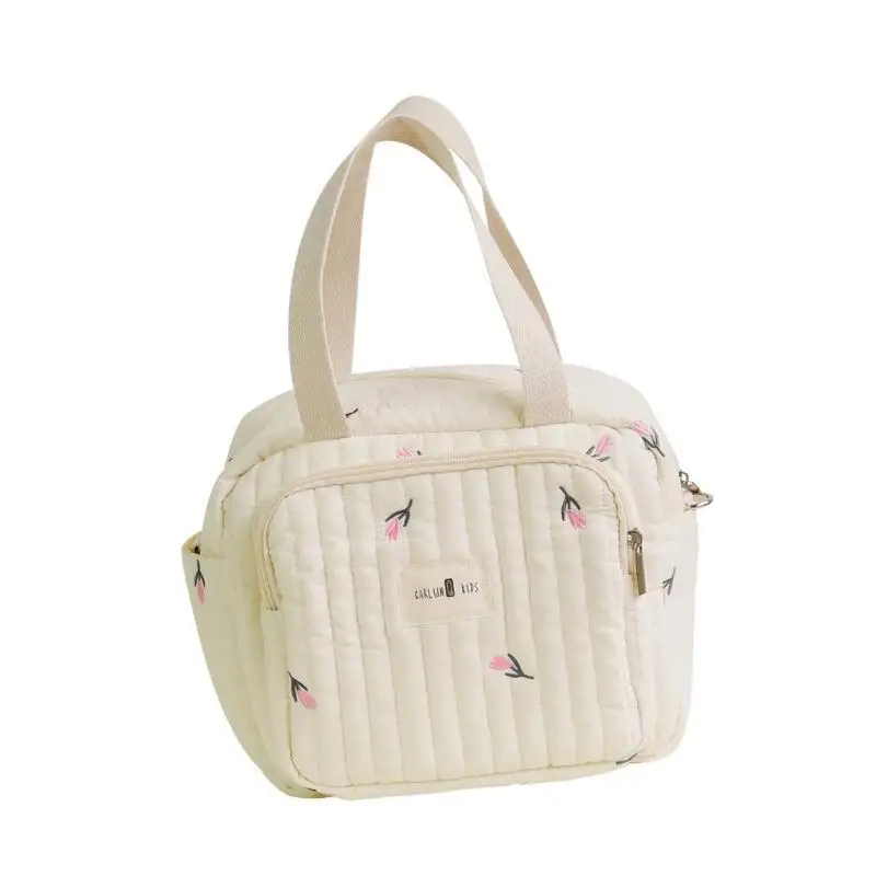 

U13F Сумка для подгузников Подвесная сумка для коляски Сумки на плечо с вышивкой Большая вместительная сумка для мамы Сумка с