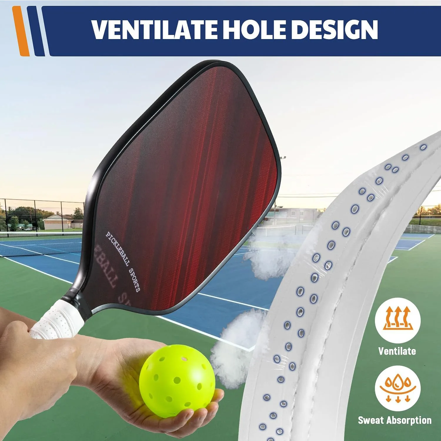 Pickleball الريشة مضرب تنس اليد الغراء الصيد رود العرق ماصة حزام المضادة للانزلاق قبضة حزام التفاف مقبض حزام مقبض #3