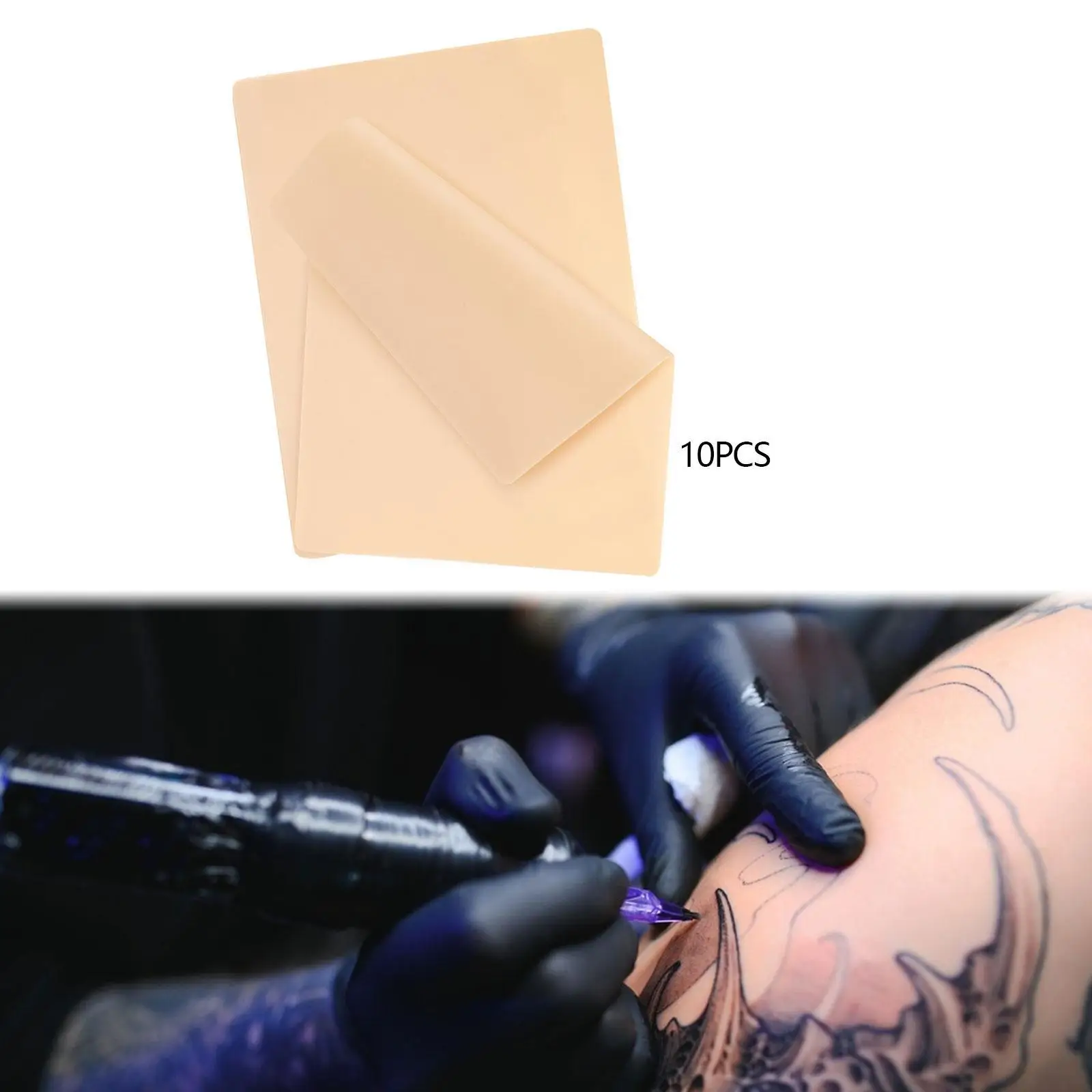 10 قطع من جلود السيليكون الفارغة استنسل مرن مزدوج الجوانب للفنانين ذوي الخبرة