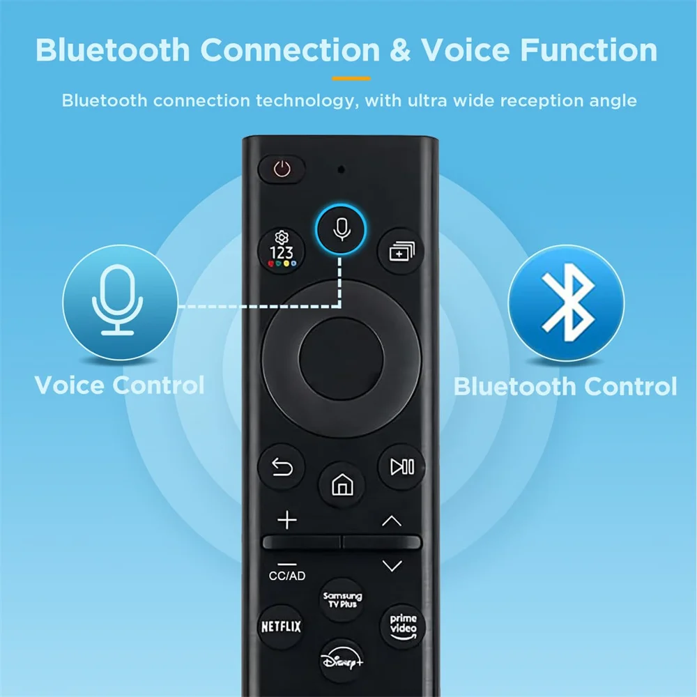 Replacement Voice Remote Control BN59-01385A for Samsung 4K 8K Smart TVs Neo QLED UHD HDR FHD 2019-2022 (No Solar Function)