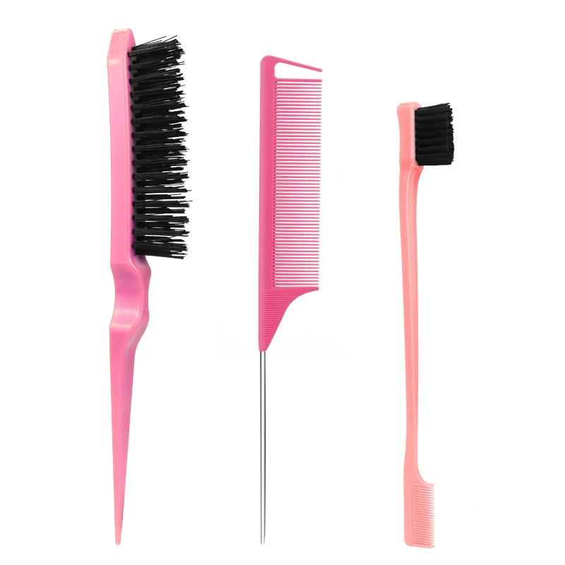 3pcs/lot Double Sided Edge Control Hair Comb Hair Styling Hair Brush Accessories New Brush Comb Styling Partition Comb