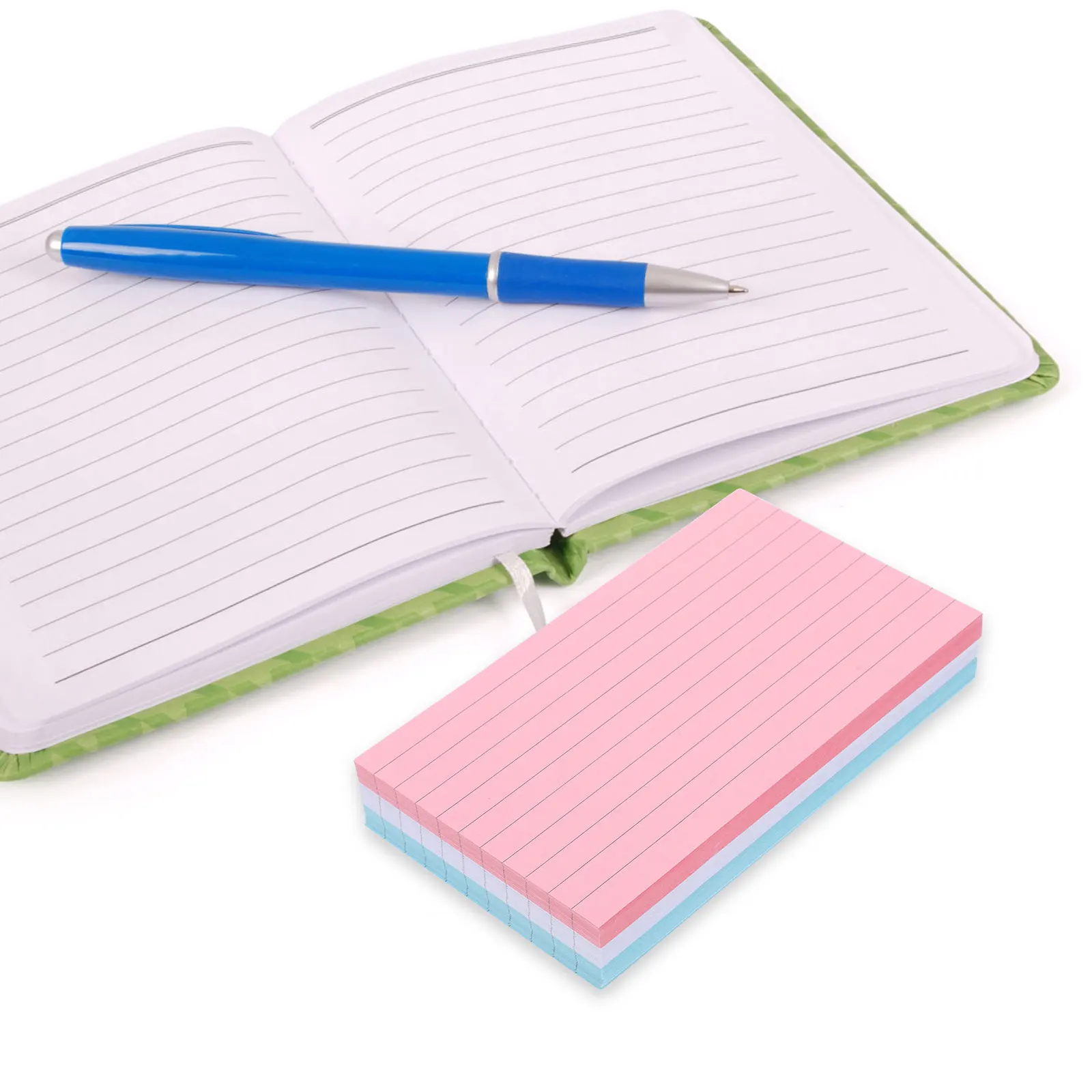 

3 Books Self-Adhesive Memo Pads Lined Notepad Portable Office School Home Daily Use Memo Stickers Notepads